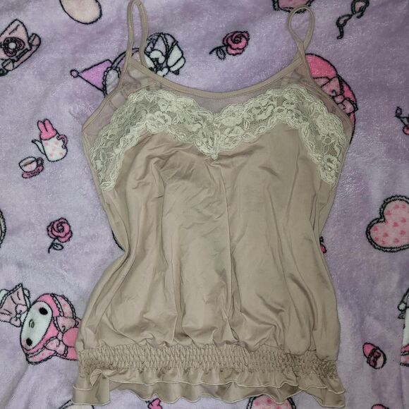 Costa-del-mar Women's Tan and Cream Vest Tank Top - Picture 2 of 8